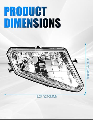 Miniatura 6 de A & UTV PRO Carcasa de faros delanteros para Polaris Sportsman 500 HO EFI TOURING 2005-2010, cubiertas de luz delantera izquierda y derecha,