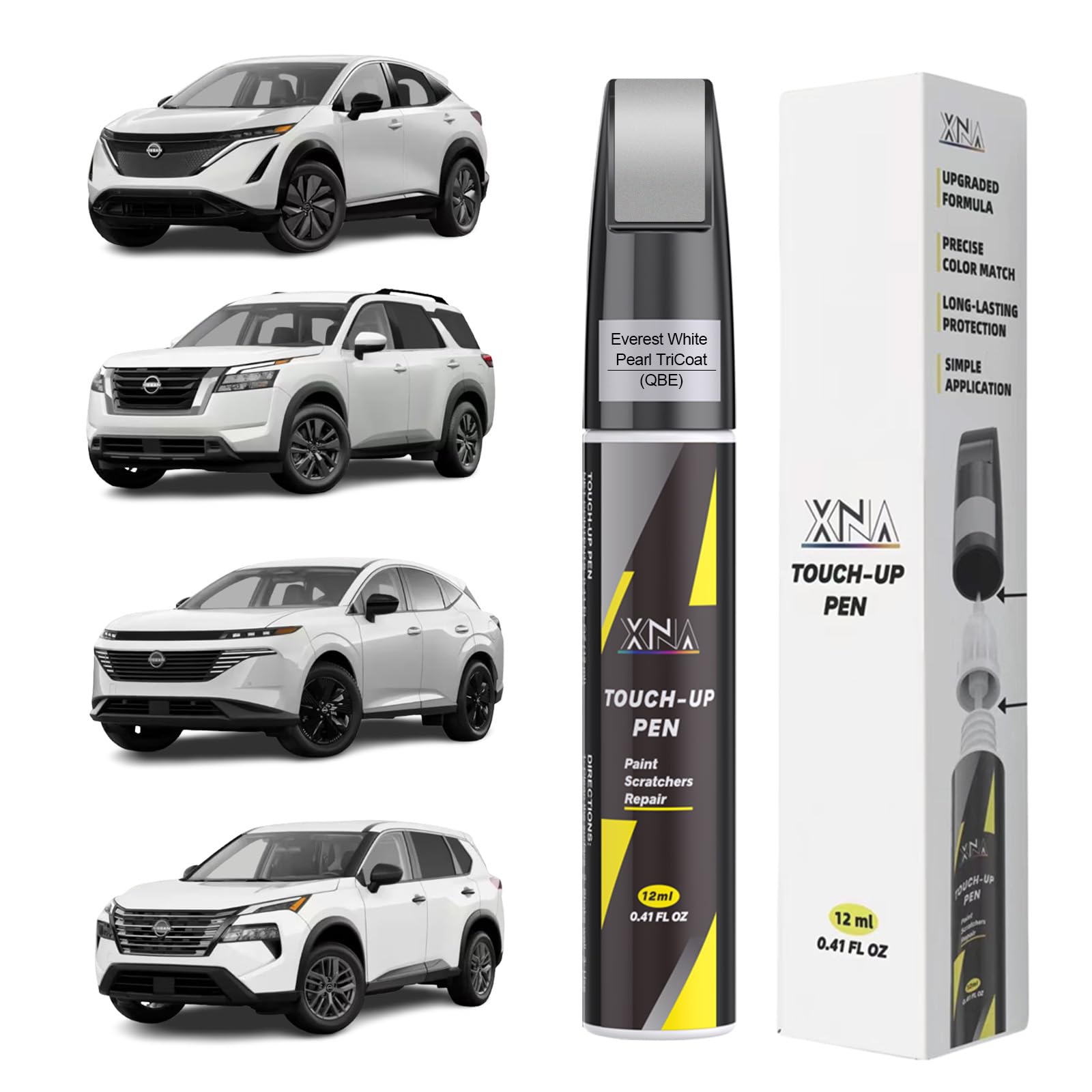 Amazon.com: Everest White Pearl TriCoat(QBE) for Nissan Touch Up