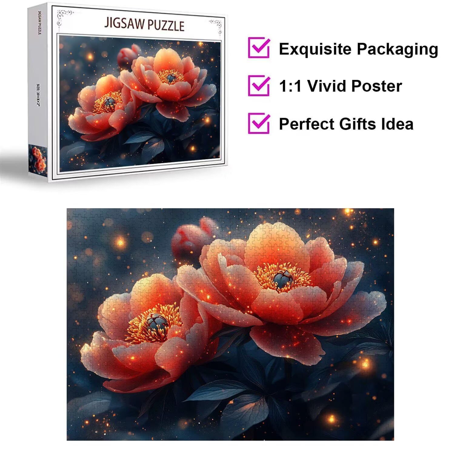 Puzzle 4000 elementów kwiat wyzwanie klasyczne puzzle, n-304 | Rodzinne puzzle, zajęcia relaksacyjne, trudna sztuka puzzle marzenie, niepożądane wyzwanie, prezent dla kobiet