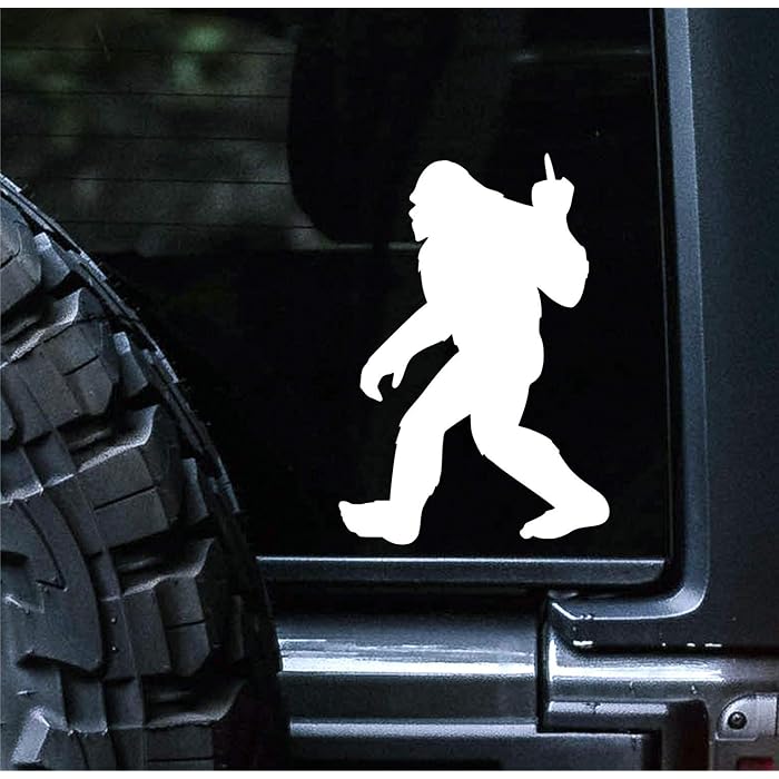 Buy Sunset Graphics & Decals Big Foot Middle Finger Decal Vinyl Car