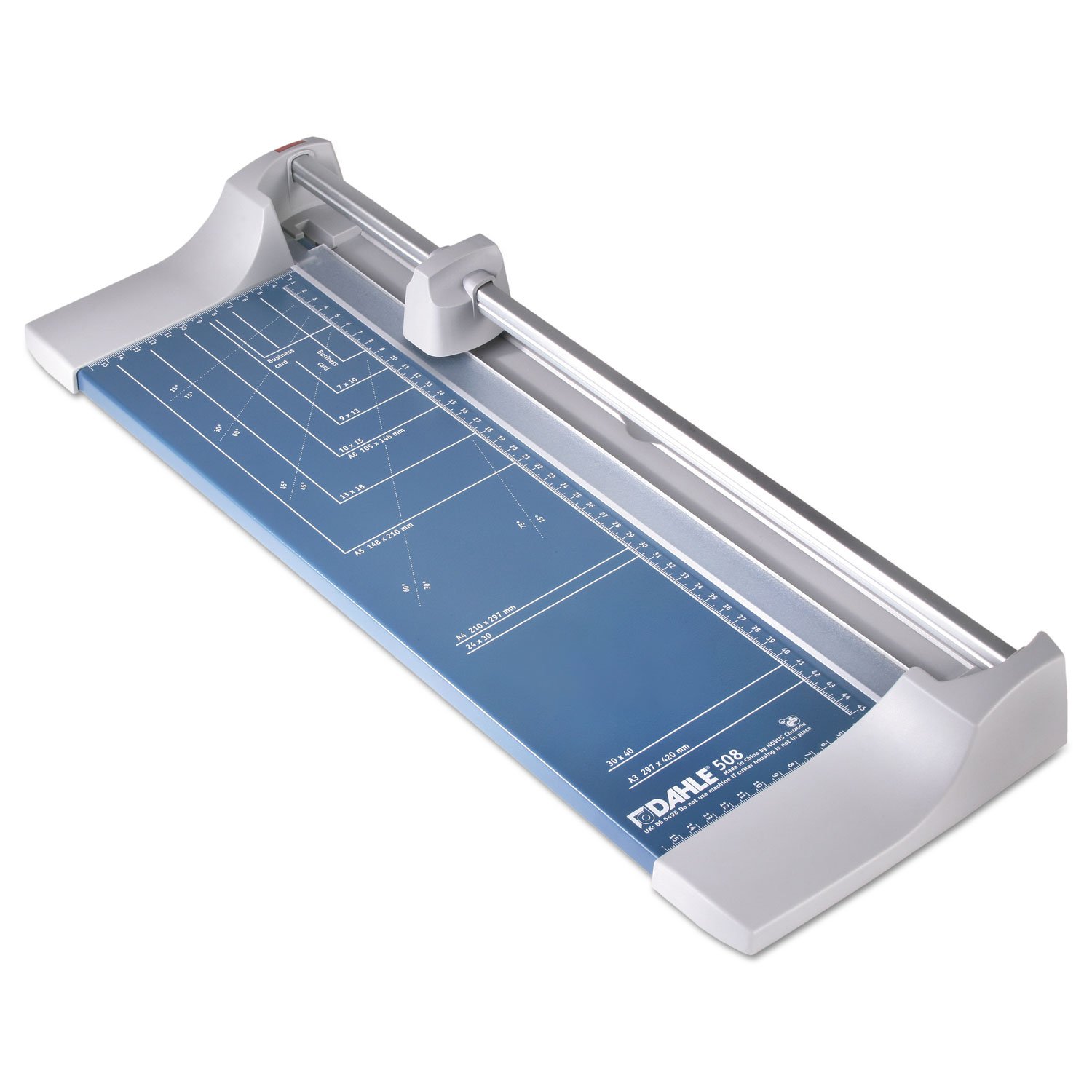 Dahle 508 Personal Rotary Trimmer, 18" Cut Length, 7 Sheet Capacity, Self-Sharpening, Automatic Clamp, German Engineered Paper Cutter