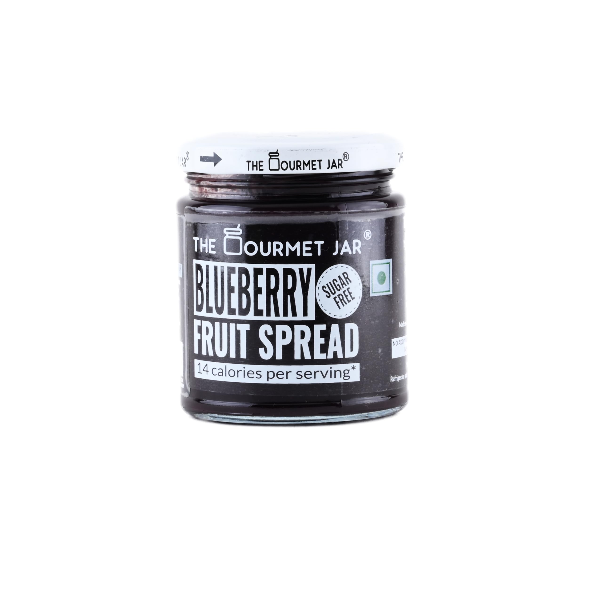 The Gourmet Jar Blueberry Fruit Spread 200g| 100% Natural, No Preservatives, No Artificial Colors, No Artificial Flavouring agents| Sugar- free jam| Diabetic Friendly| Low Calorie (14 calories per serving)| Vegan| 63% Blueberries| Healthy Breakfast| Pack of 1-image-48