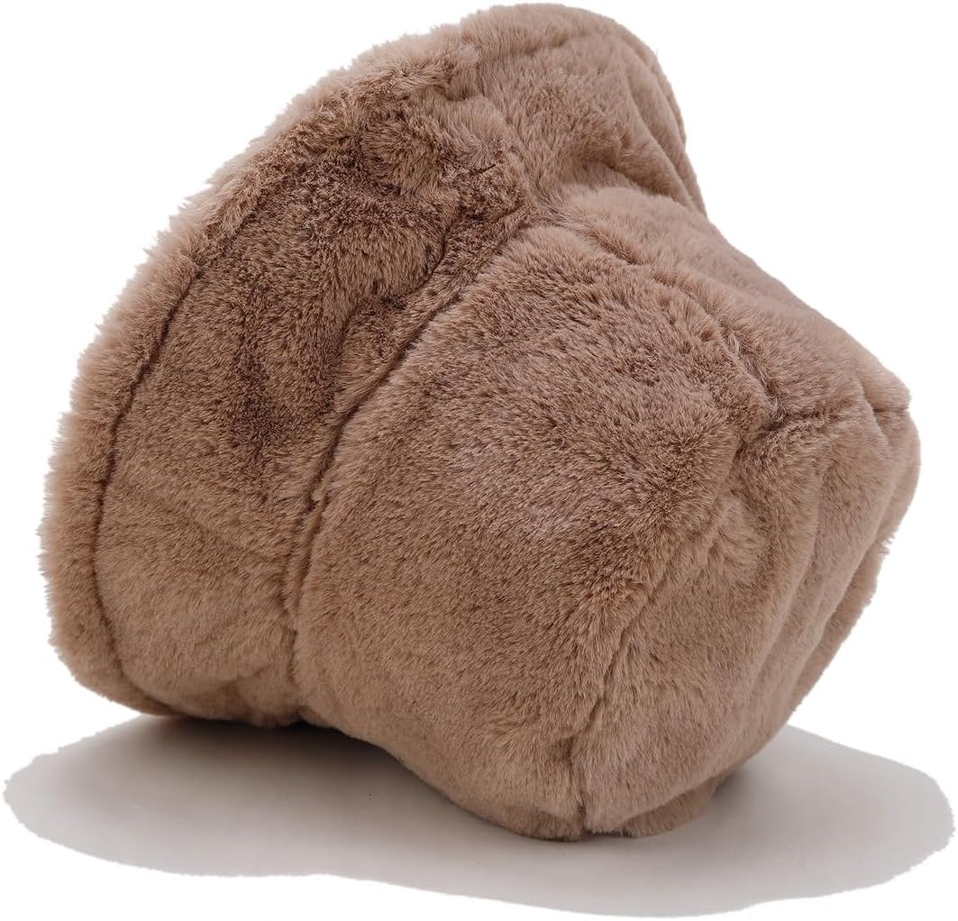 Quanhaigou Winter Faux Fur Bucket Hat,Fuzzy Warm Hat for Women Men, Fluffy Fisherman Cap - Image 5