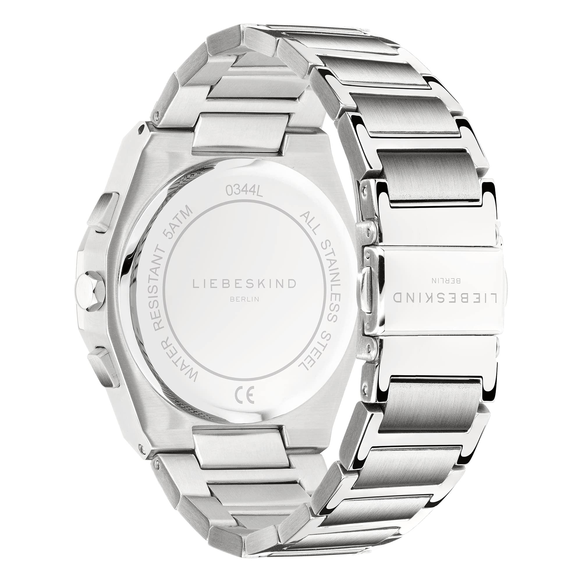 Liebeskind Berlin Unisex Analog Quarz Uhr mit Edelstahl Armband LT-0348-MC