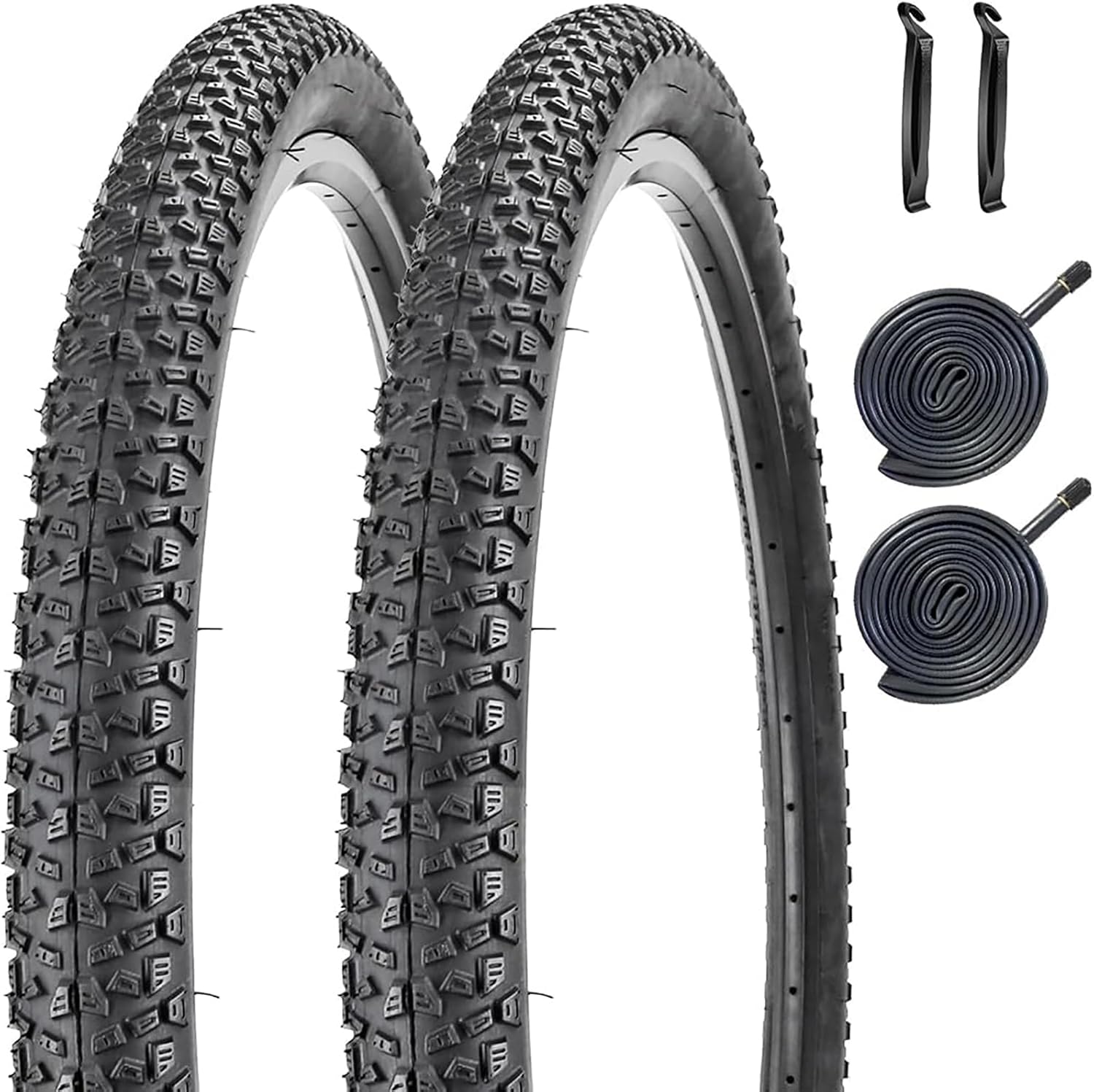 Pack Of 2 Bicycle Tyres 20 X 2.125 Bicycle Sheath 30TPI Foldable Kids Bike Tyres 2 Pack 20 Inch Tube AV32 Mm Valve Compatible 20 X 2.10 20 X 2.125 20