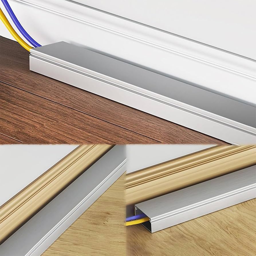 Edelstahl Kabelkanal 20x20mm - Dekorative Kabelabdeckung