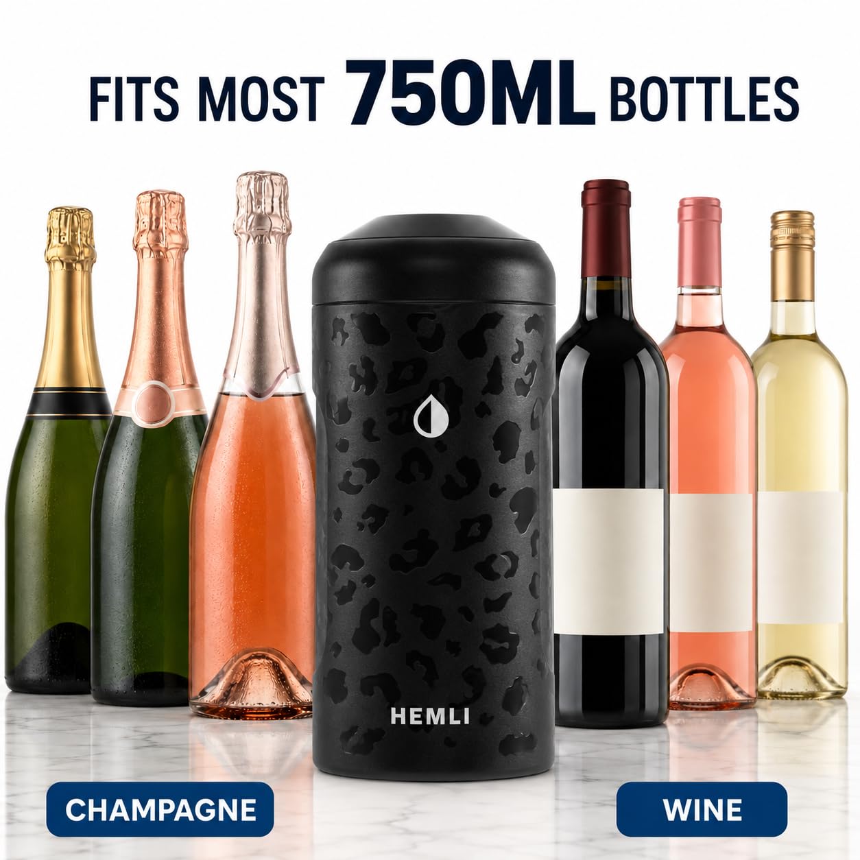 Wine Bottle Chiller Insulator Sleeve, Keeps Wine and Champagne Cold for 12 Hours, Vacuum Insulated Wine Bottle Cooler — Amazon image 7