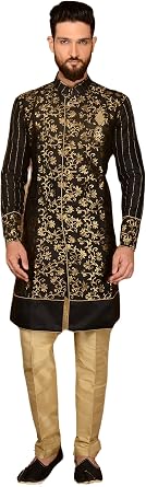 Mens Indian Designer Traditional Ethnic Royal Wedding Wear Indo-Western Sherwani