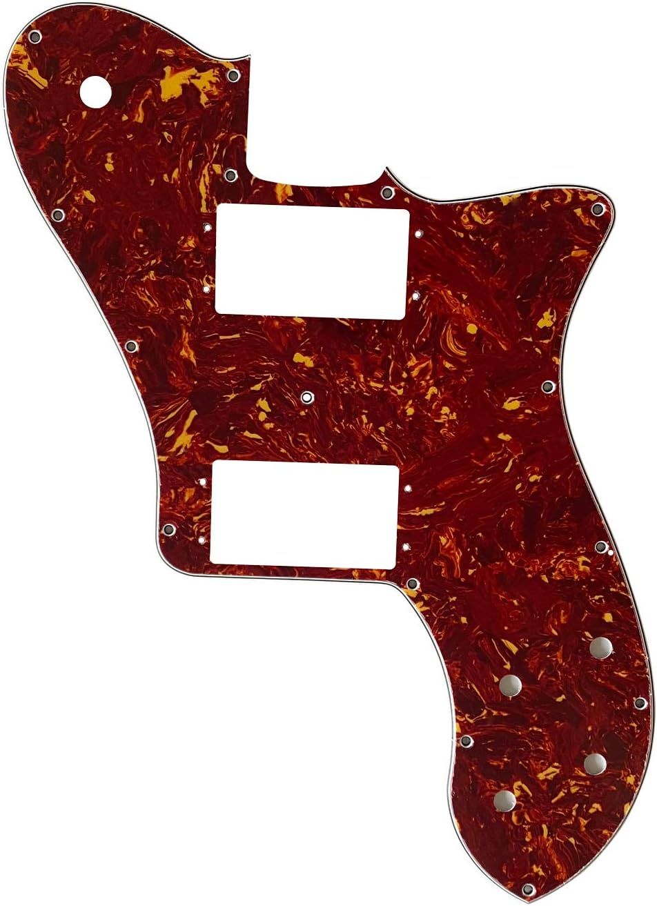 Custom Guitar Pickguard For US 72 Telecaster Deluxe Re-Issue (4 Ply Red Tortoise)