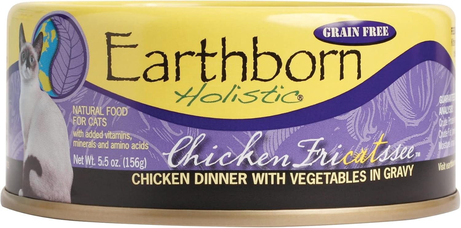 Earthborn Holistic Chicken Fricatssee GrainFree Moist Cat