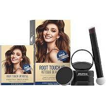 Gowwim Root Touch Up Powder for Black Sweatproof & Long-Lasting Gray Concealer for Women & Men, Natural Looking Hairline Filler for Thinning & Root Cover Up