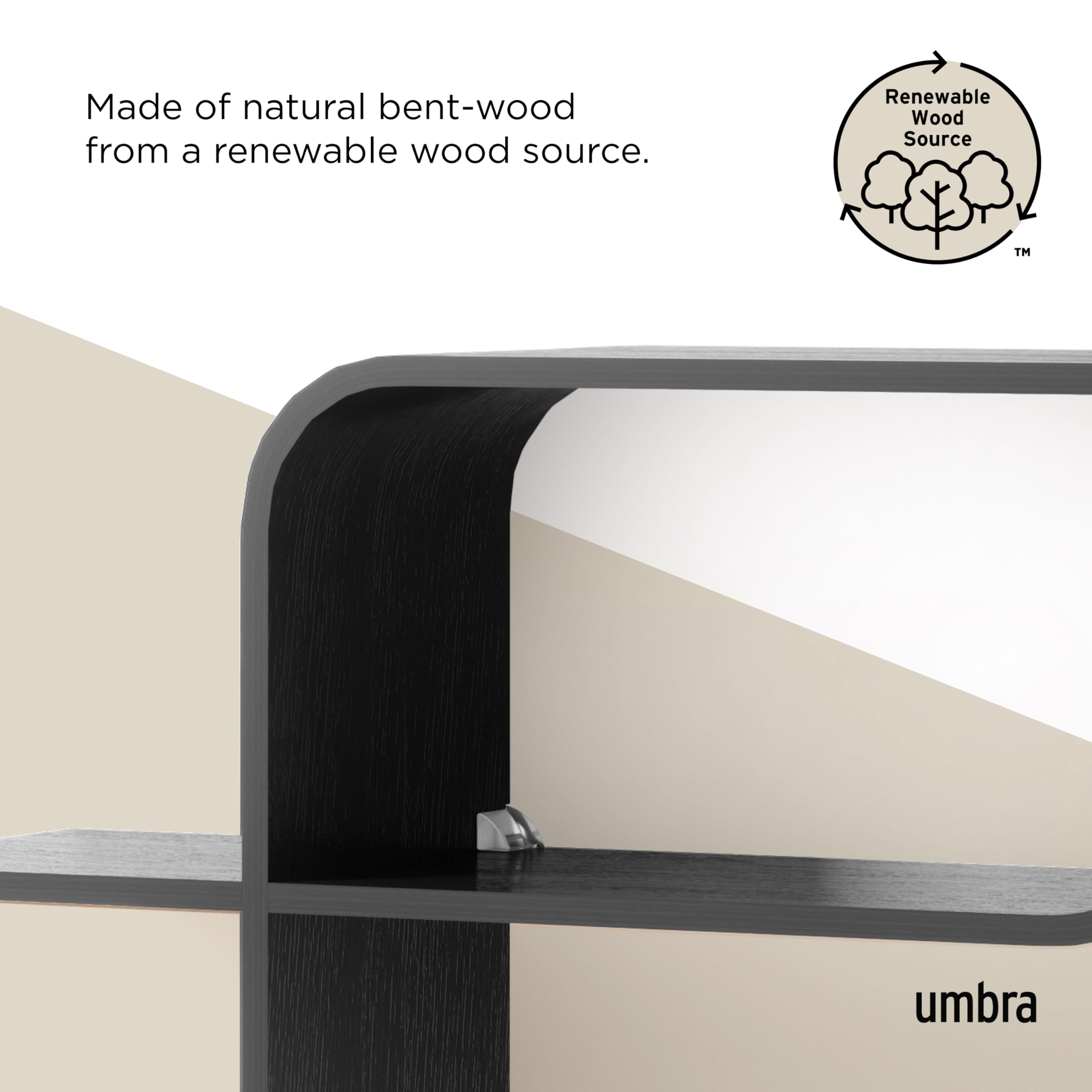 Umbra Montage metalen wandplank, Set van 2 – vtwonen