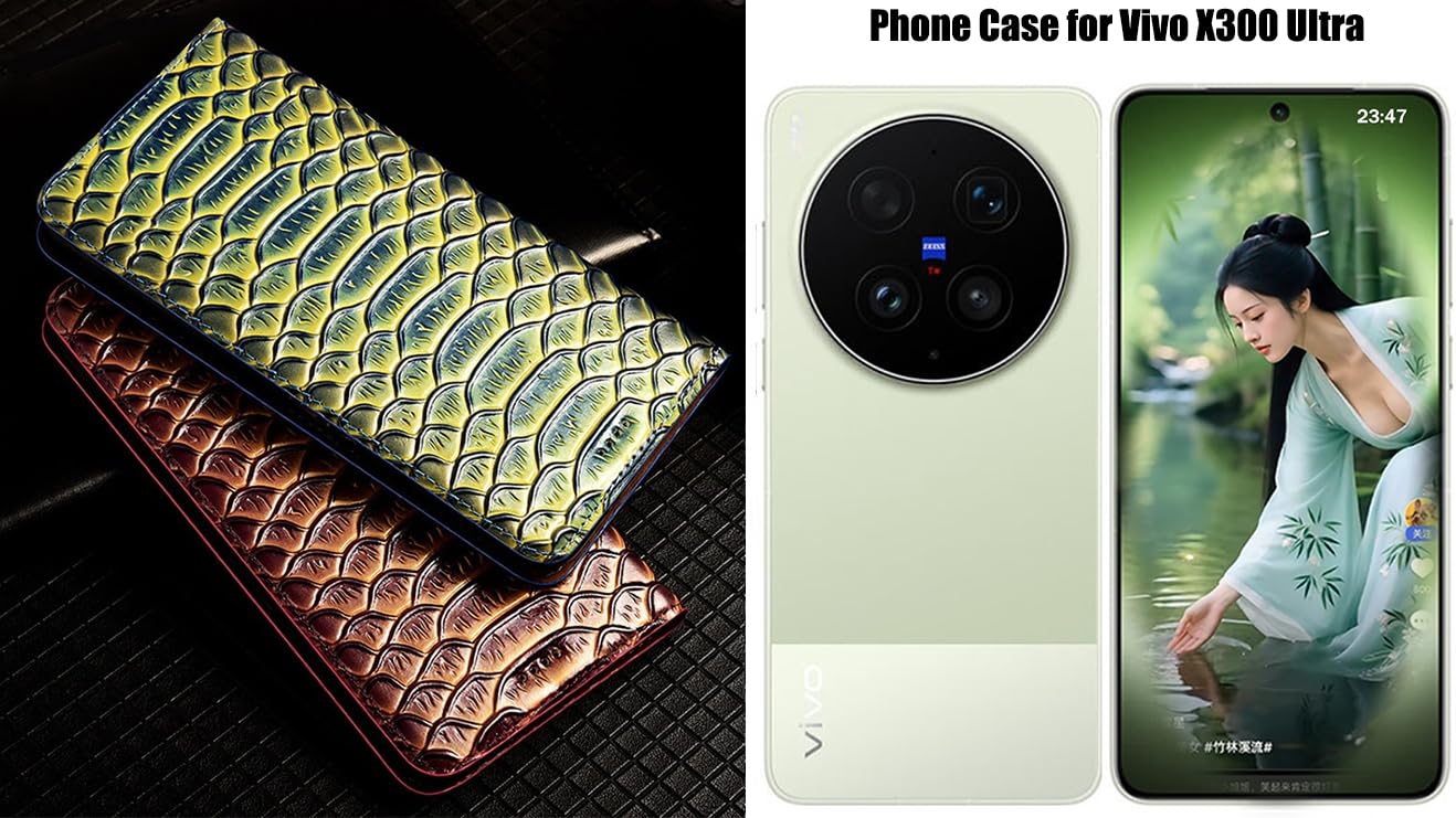 Skórzany Etui Ochronny dla Vivo X300 Ultra Książka-style Flip Skórzany Telefon Komórkowy Pokrywa/Osłona/Obudowa dla Telefony Komórkowe dla Vivo X 300 Ultra Telefony Komórkowe