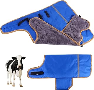 Fleece Calf Blankets Jacket for Calves - Calf Coat Keep Warmming, Soft Calf Cow Warm Clothes Comfortable Freezing Resistance Cold Proof Oxford Cloth Waterproof for Animal Husbandry for Home for Farm