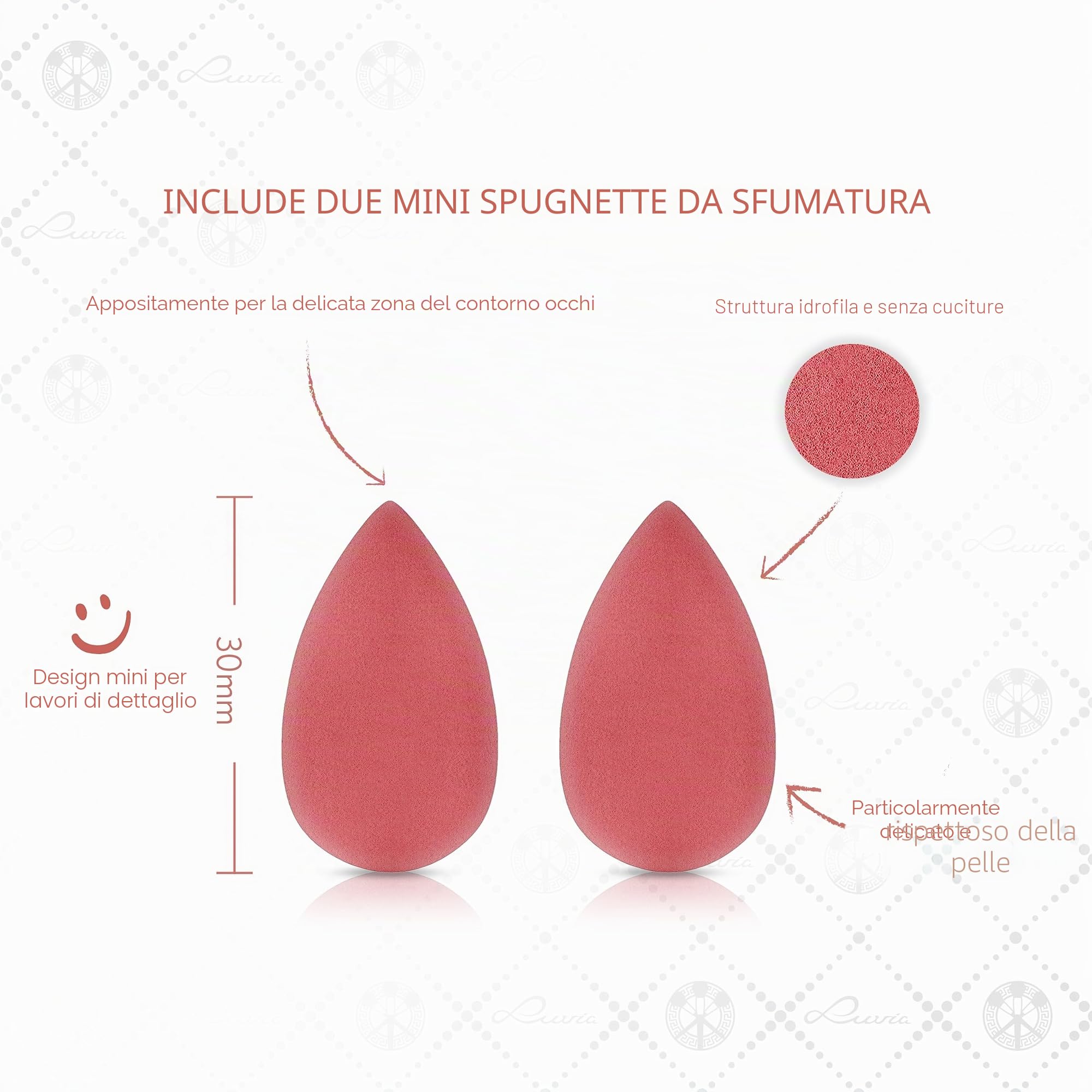 Luvia - Set di pennelli per trucco, 14 pezzi, vegani, con pennello per cipria, spugna e blender XL, ideale per principianti e professionisti, pennelli per trucco di alta qualità per un trucco perfetto