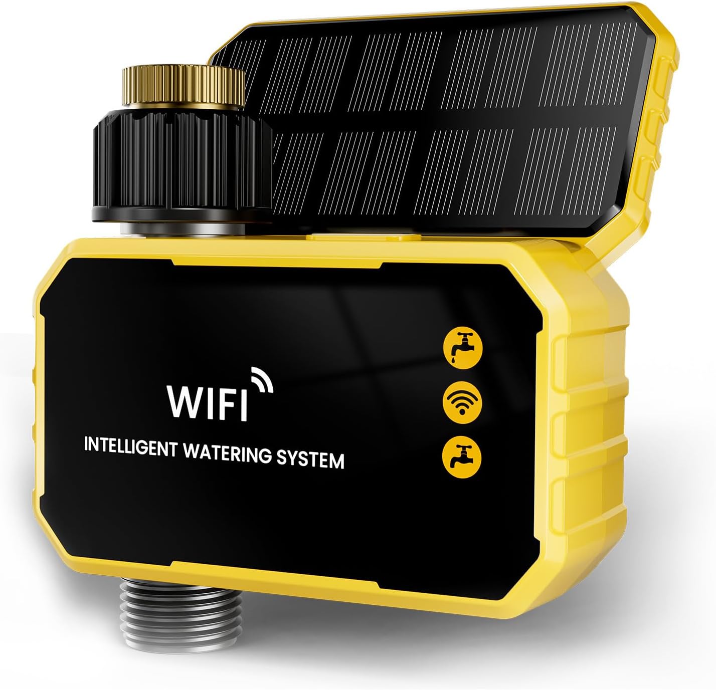 WiFi Water Timer with Brass Inlet, 1 Zone Smart Hose, Sprinkler Timer for Garden Faucet, APP Remote Control Via 2.4Ghz WiFi