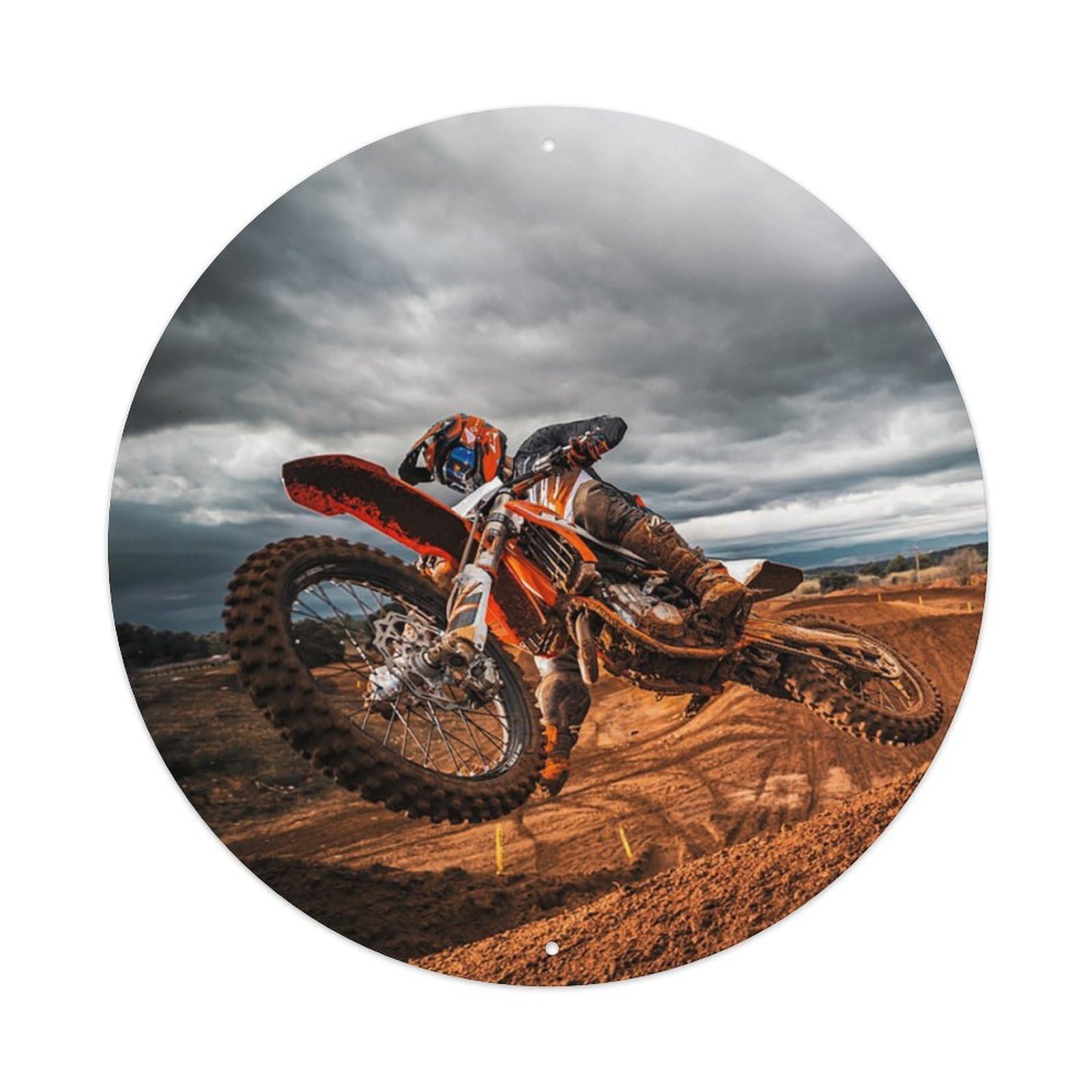 Motocross Sport Motorcycle Dirt Bike Racing Metal Tin Sign
