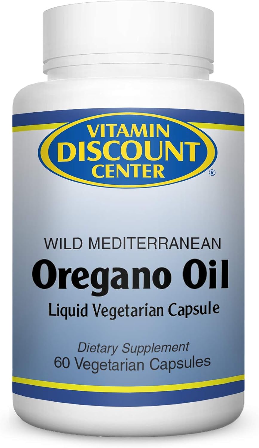 Vitamin Discount Center Wild Mediterranean Oregano Oil Supplement, 60 Vegetarian Capsules : Health & Household