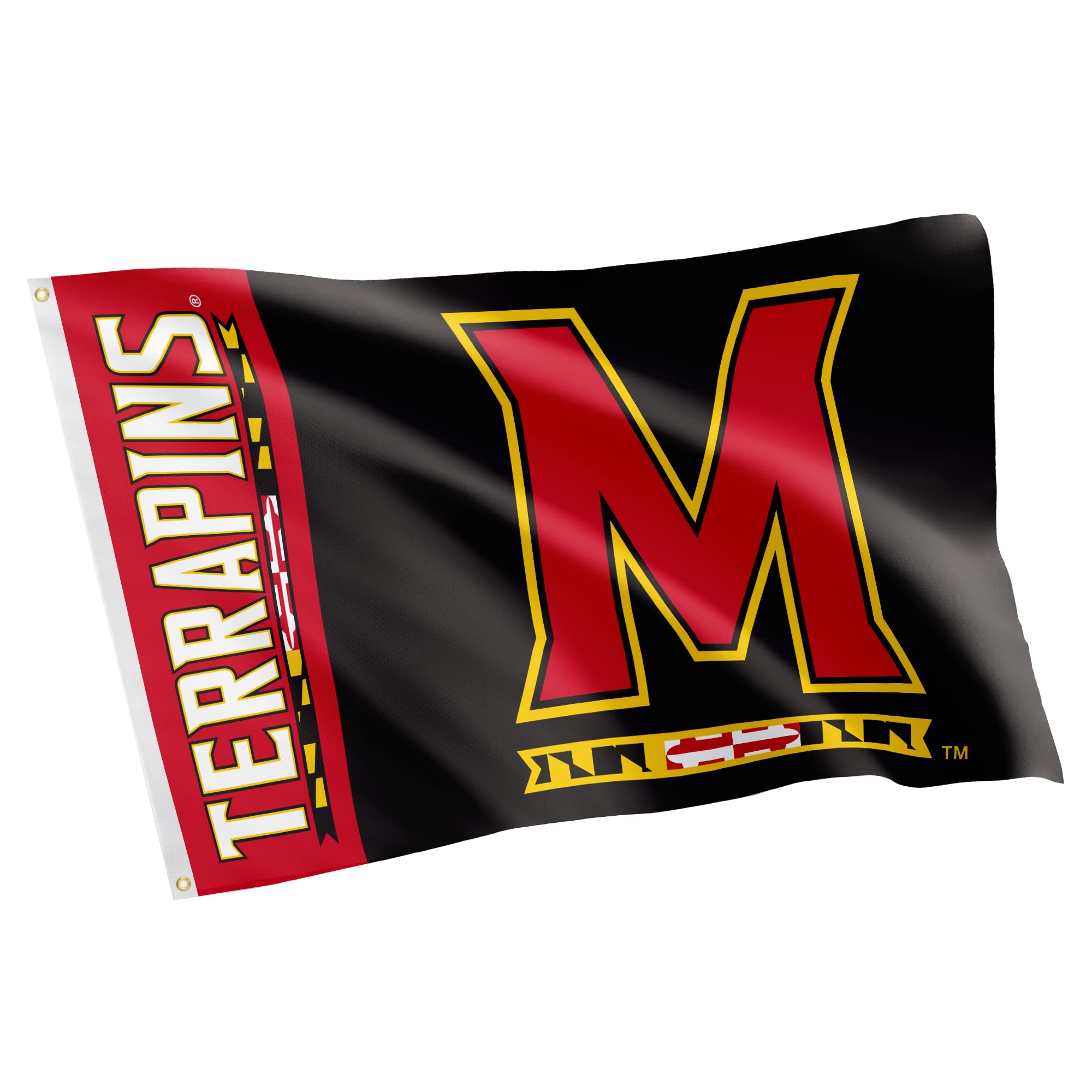 Desert Cactus University of Maryland Flag Terrapins UMD Terps 100% Polyester Indoor Outdoor 3x5 feet Flags (Team Name)