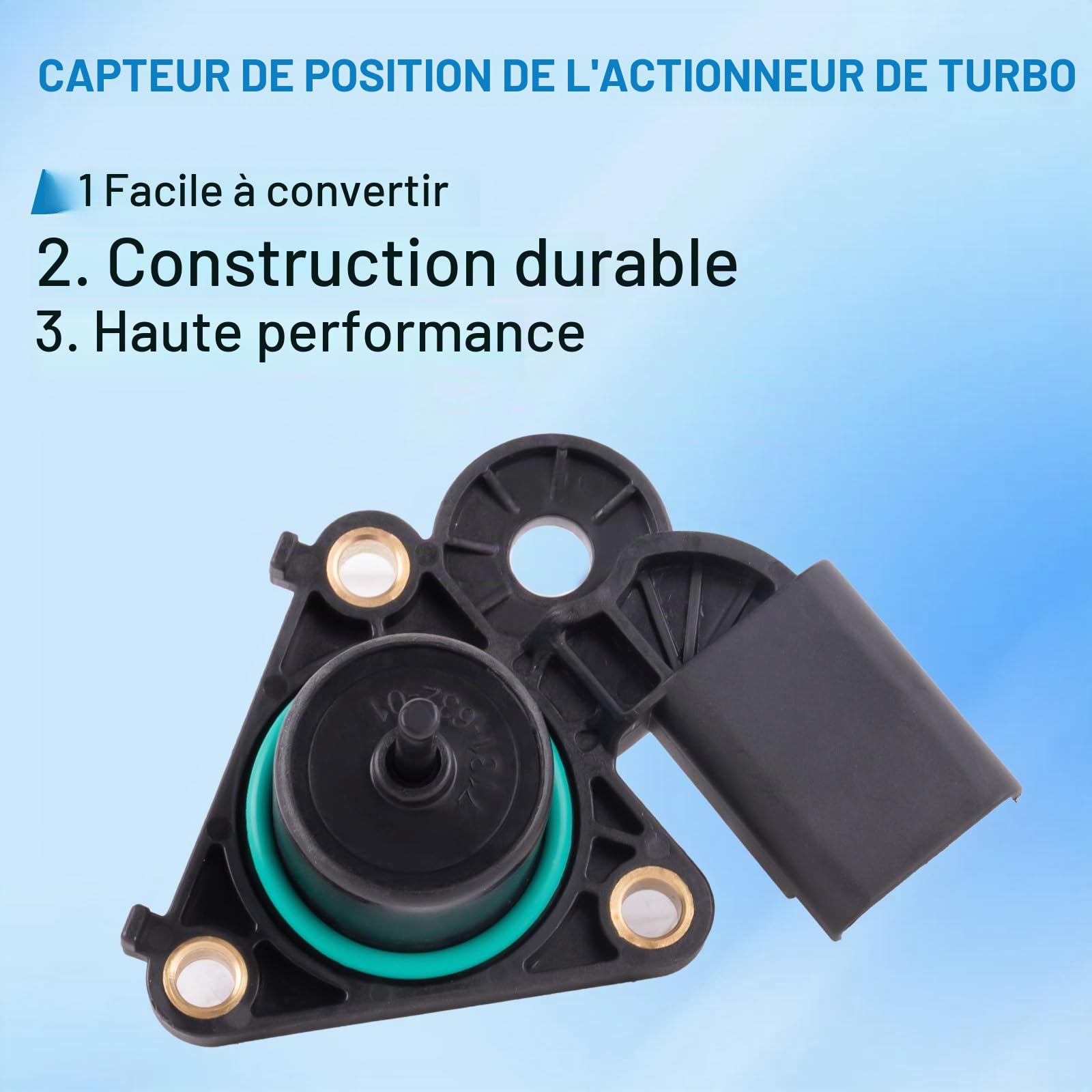 Capteur de position pour actionneur de turbo, Capteur de position pour actionneur turbo, Moteur d'actionneur de soupape de décharge de turbo compatible avec C3 II A51 C4 B7 DS3 207 9673283680
