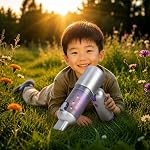 Bug Capteur à vide & Sans fil sous vide portatif, 17KPa 4-in-1 Mini aspirateur & Air Duster Blower, 180° Nettoyeur portable pliable pour voiture, Cheveux d'animal, Maison, Bureau, Insecte, Spider & Jardin, Aspirateur Voiture 180° pliable, petit, Mini, 17KPa Succès puissant