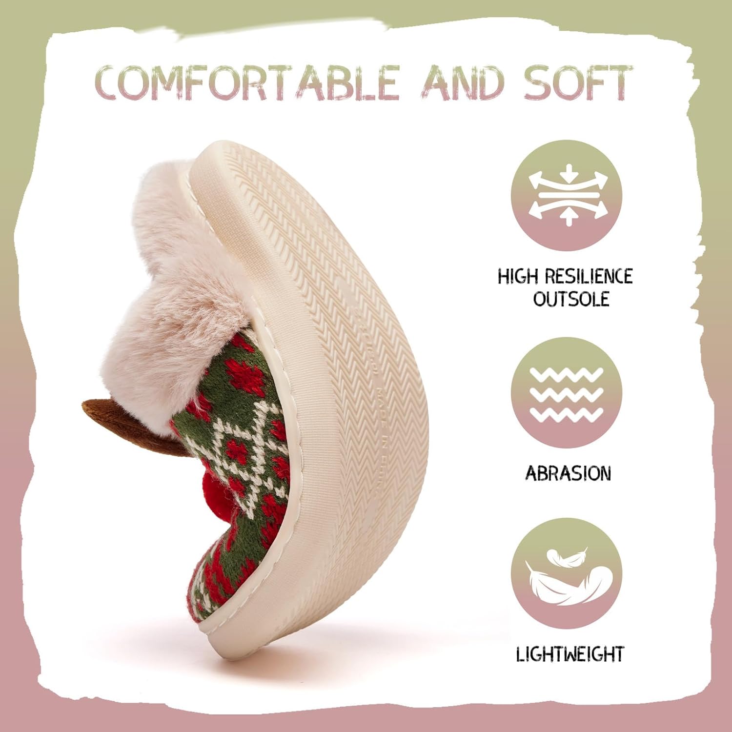 Guyarns House Shoes for Kids,Unisex Toddler Slippers Girls Boys Christmas Slippers Plush Warm Bedroom Big Kids Indoor Shoes - Image 5