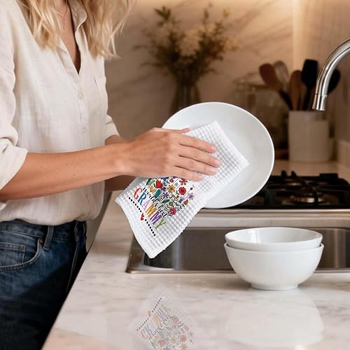 Miniatura 4 de Toallas de cocina para regalo de Grammy, toallas de mano para abuela, regalos para abuela, Día de la Madre de nietos, toalla de cocina para cocina,