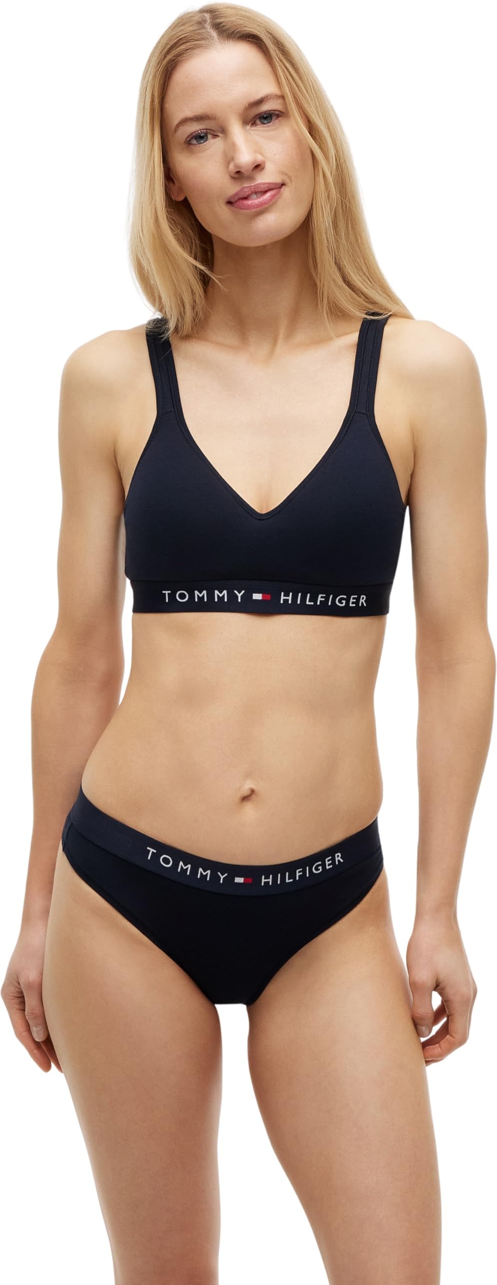 Tommy Hilfiger Women’s Thong, Blue (Desert Sky), M