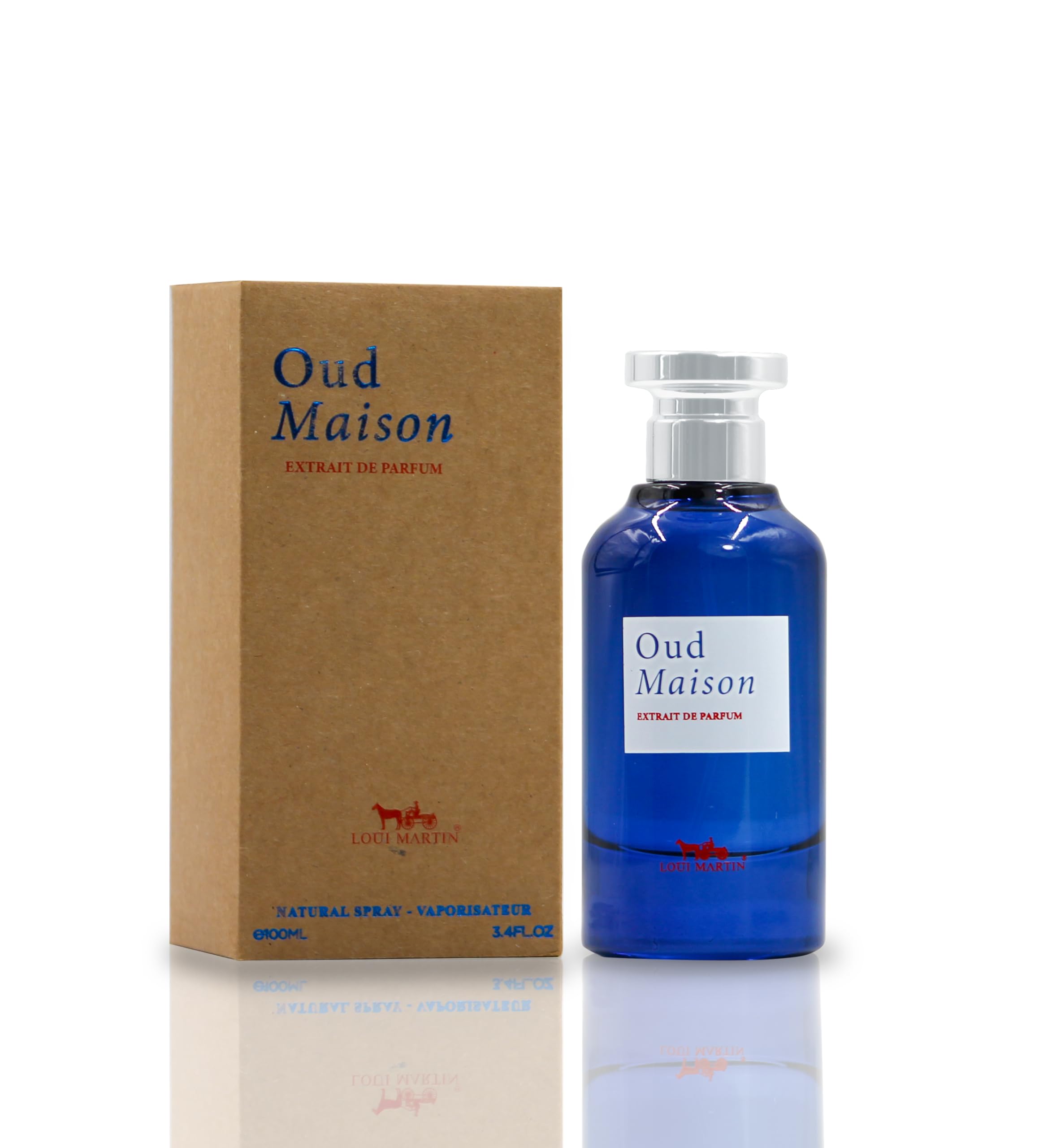 LOUI MARTIN Oud Maison Extrait De Parfum Oud, Leather Fruity Scent  100ml Unisex