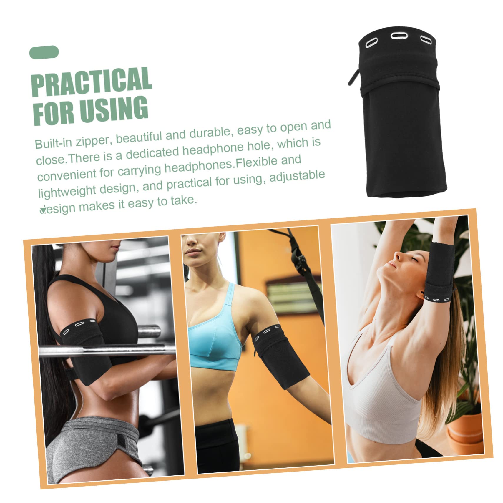 UPKOCH 5 Stücke Sport Lauf Arm Tasche Telefon Hülse Robuste Zipper Arm Telefon Tasche Für Training Und Reise