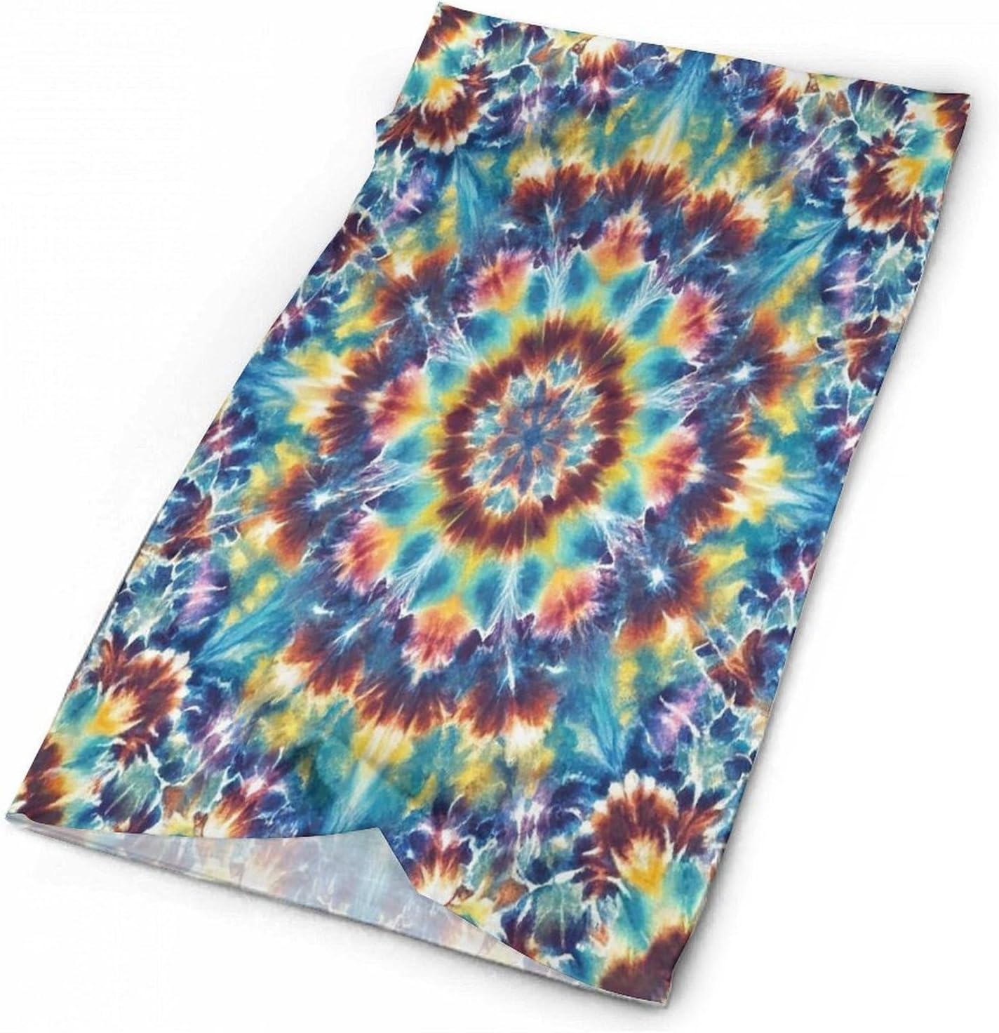 Tie Dye Pattern Neck Gaiter Bandana Windproof Breathable Face Mask Cover Face Cover Cold Weather Gator Scarf Winter Neck Warmer Gaiter Half Balaclava Scarf Mask for Men Women