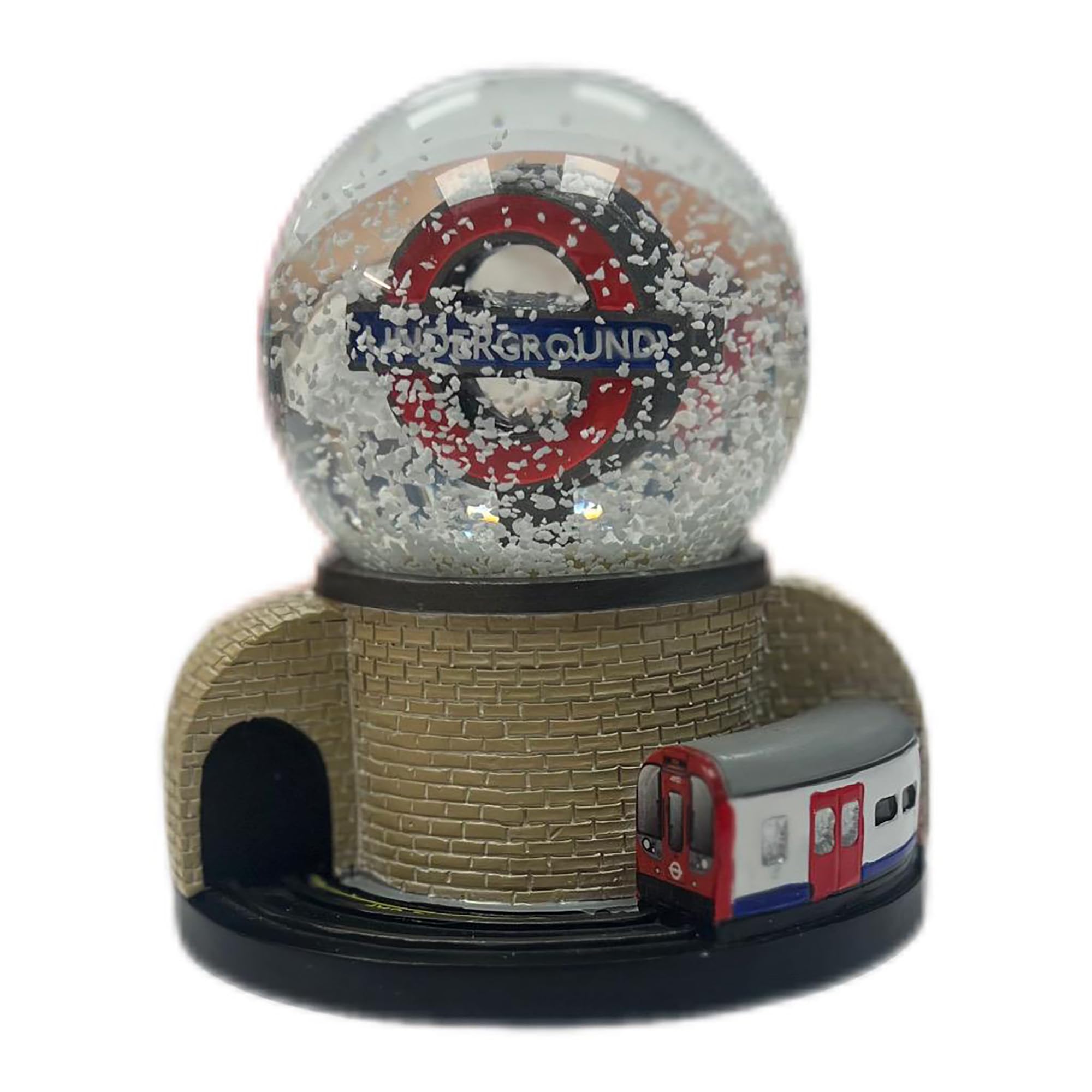 Gwcc Stone Tfl9101 Official Licensed London Underground Snow Globe With Train – Large Snowstorm Ornament 10Cm Height 6.5Cm Globe Souvenir Gift