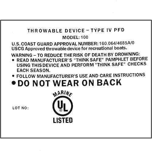 Miniatura 5 de Seachoice Cojín de flotación de espuma marina de emergencia, cuadrado, 15 pulgadas x 15 pulgadas, color blanco