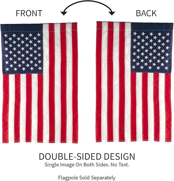 Bandera Americana Evergreen 12x18 Pulgadas Doble Cara para Jardín miniatura 6