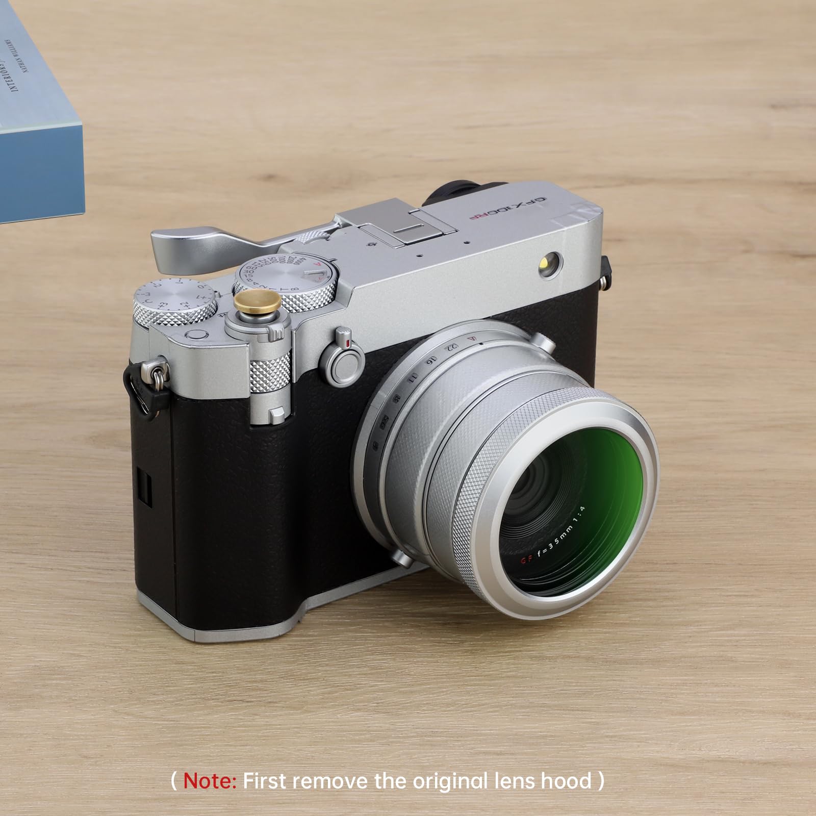 Haoge MC UV GFX100RF Filtro de protección de lente de cámara para Fujifilm GFX100RF accesorio de cámara lente bayoneta anillo protector LUV-GFXRFS SilverMulti impermeable nano recubierto de vidrio