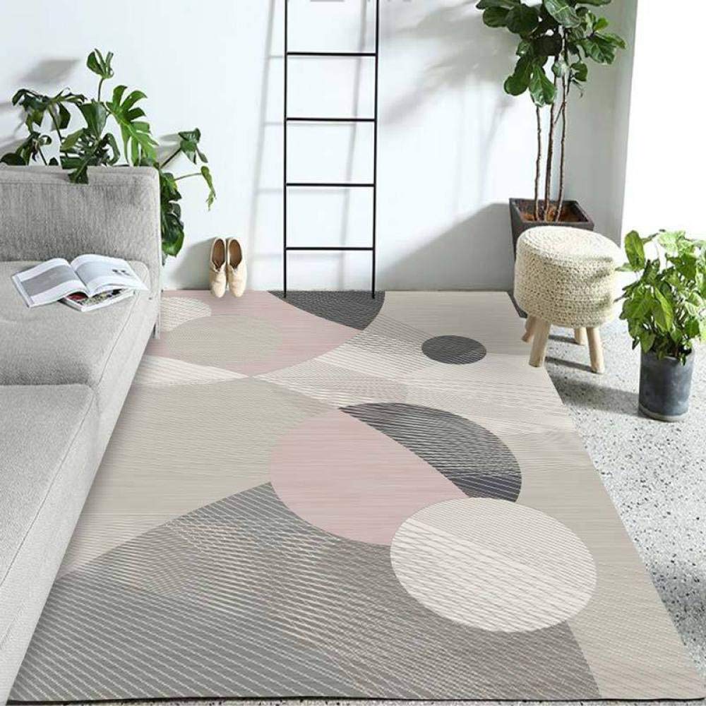 Tapis antidérapant de grand salon doux au toucher style contemporain 200x300