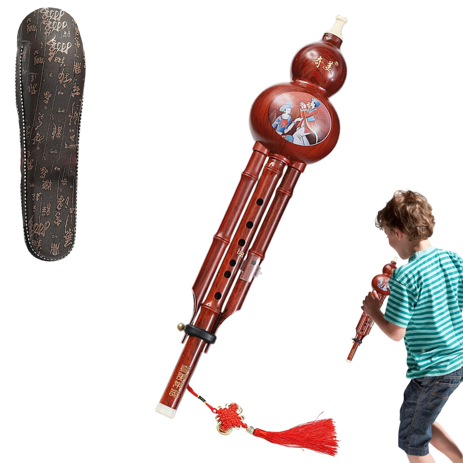 Hulusi, flûte à, traditionnelle, fabriquée à la main, outil pédagogique musical avec son chaud et doux pour les passionnés, les, les professionnels