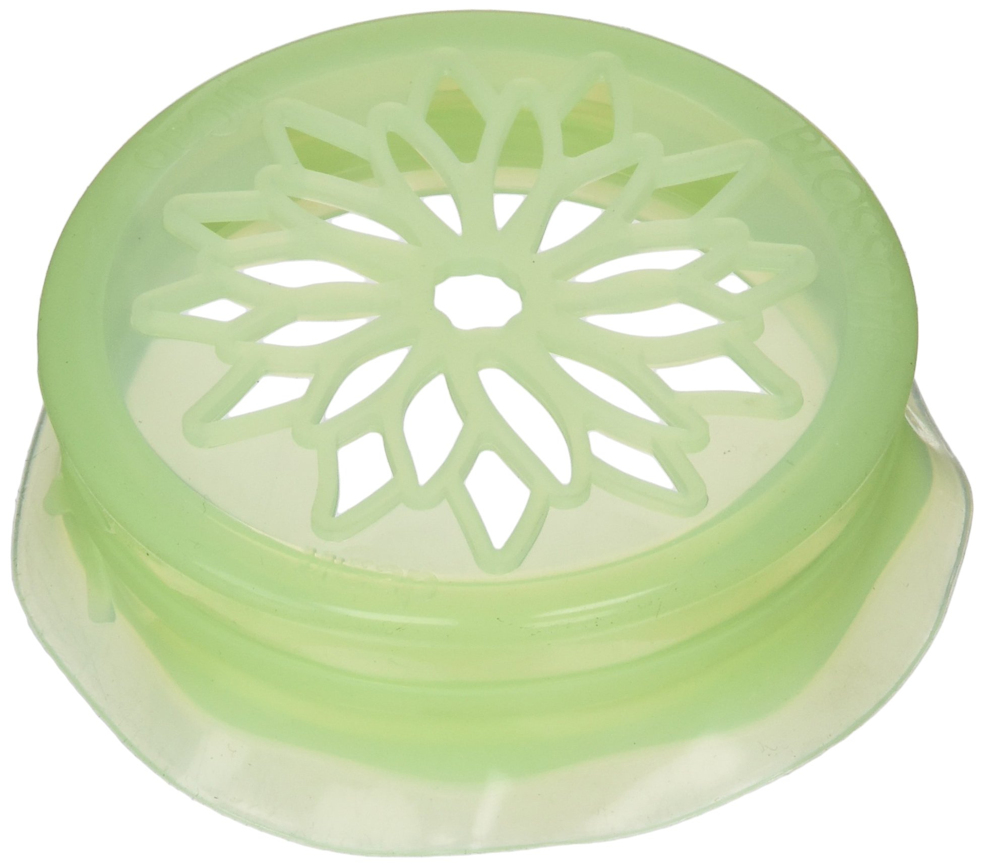 Blossom Daisy Mason and Canning Jar Flower Arranging Frog Lid Caps, Silicone, For Wide Mouth Mason Jars, 4-Inches; Set of 4