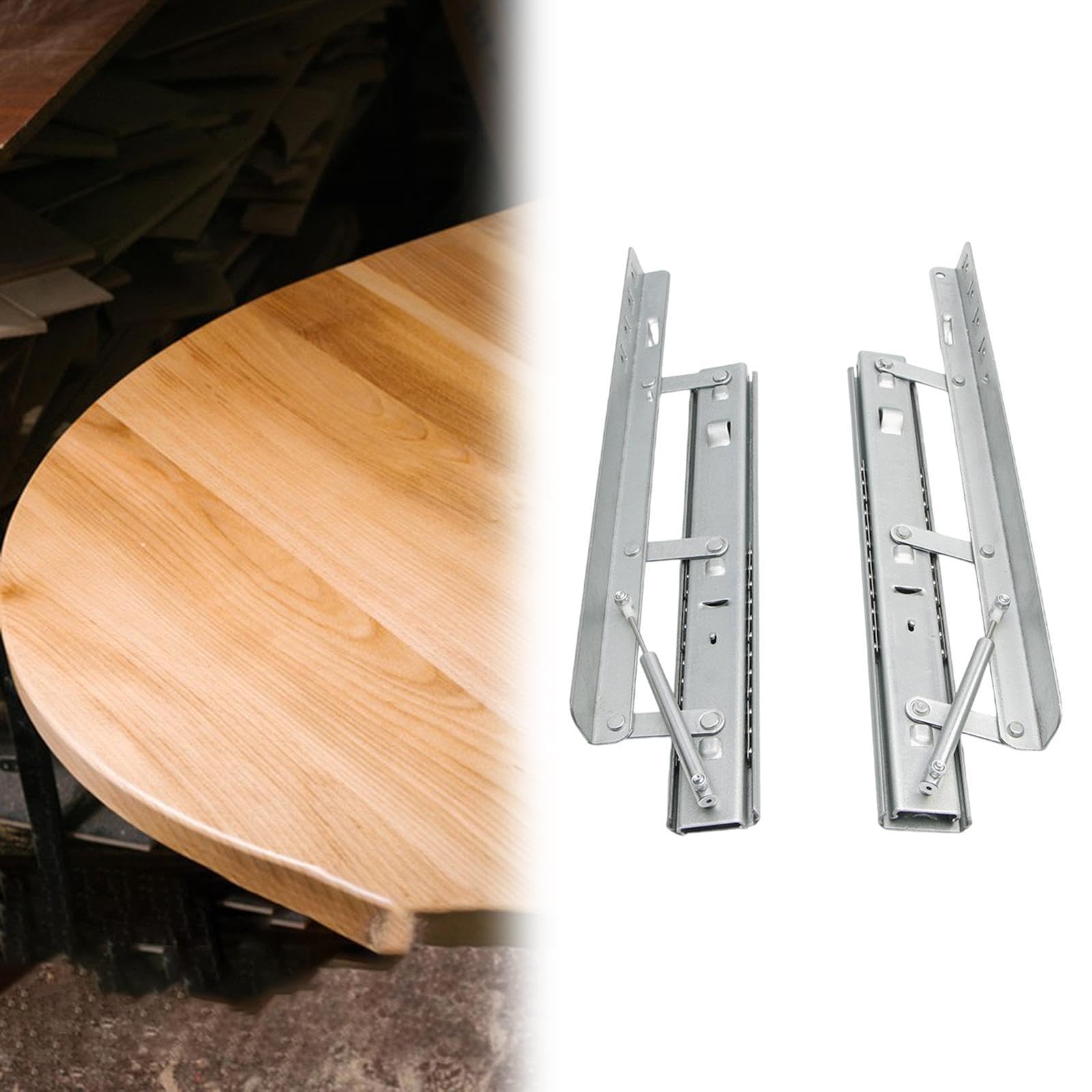 Glissière de Table à Manger Robuste, Charnières de Table Basse Pliables, Pliable et Extensible, Quincaillerie pour Meubles, Charnière de Table Relevable, Rail de Levage de Table pour Table Basse