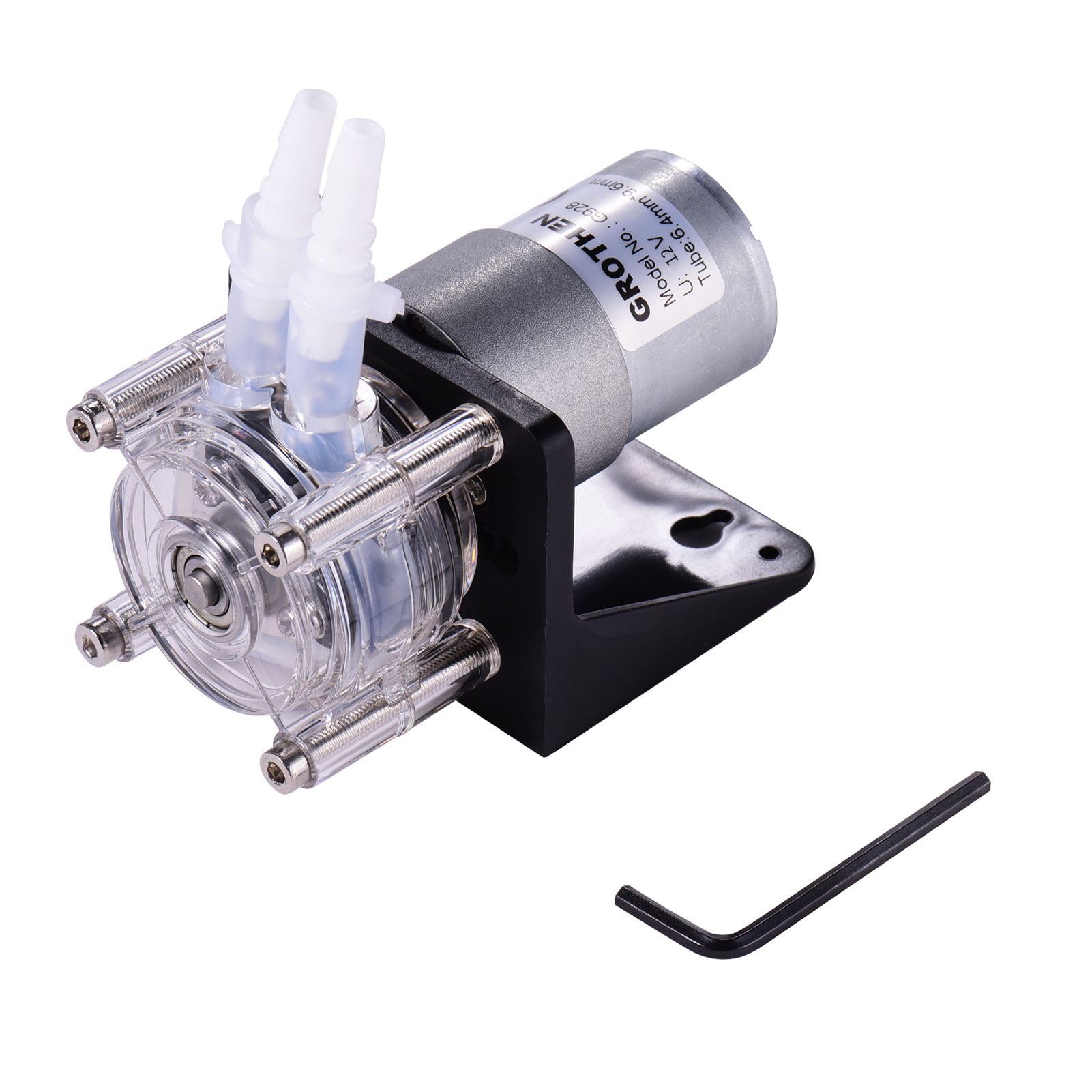 Pompa Dosatrice Peristaltica con Funzione di Direzione del Flusso Regolabile Pompa a Vuoto 500 Ml/min per Esperimenti Chimici di Laboratorio (Stile L 12V)