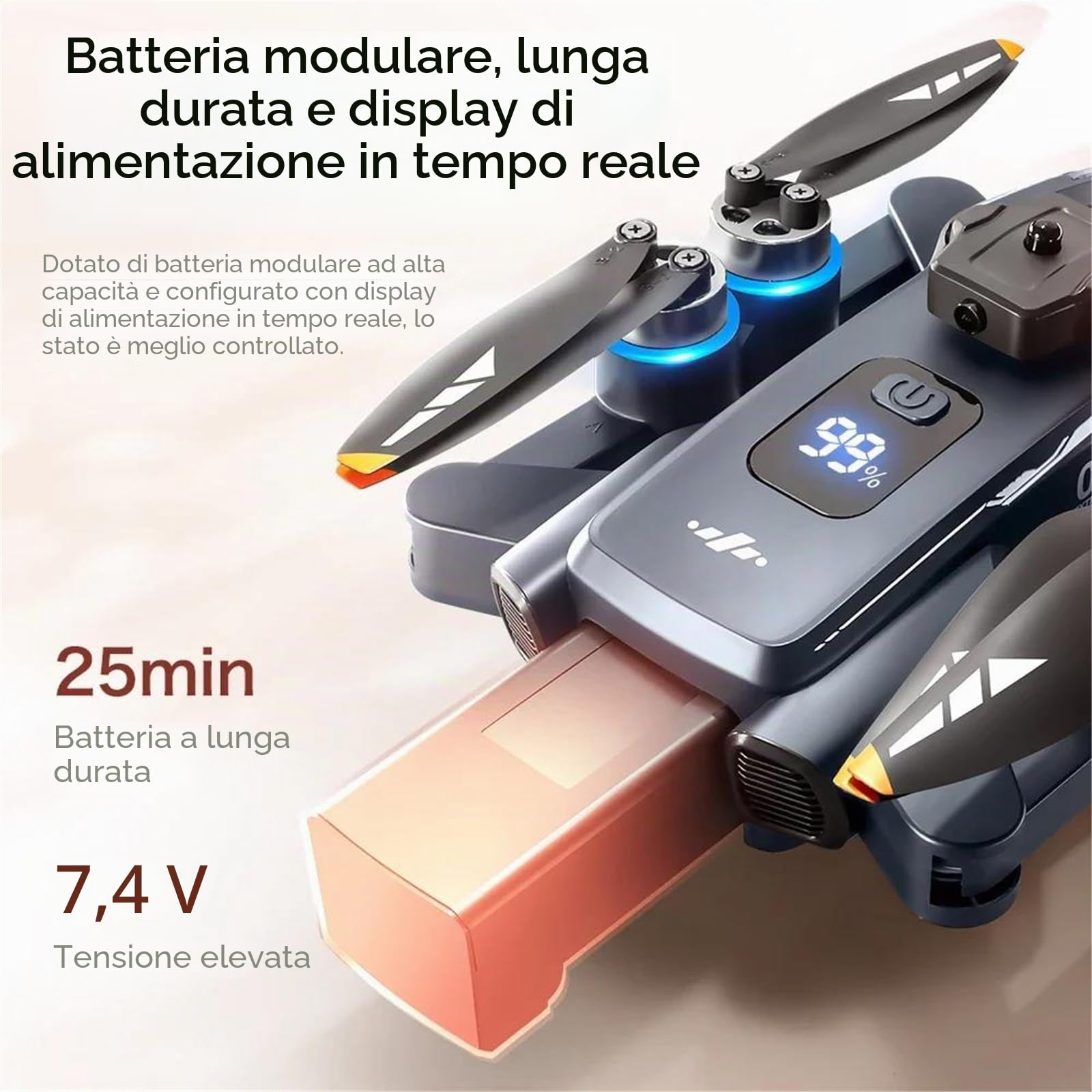 Triple Battery,Drone GPS xt808 Professionale con Telecamera HD 4k, Motore brushless, evitamento WiFi FPV, Pieghevole, rc, Elicottero quadricottero