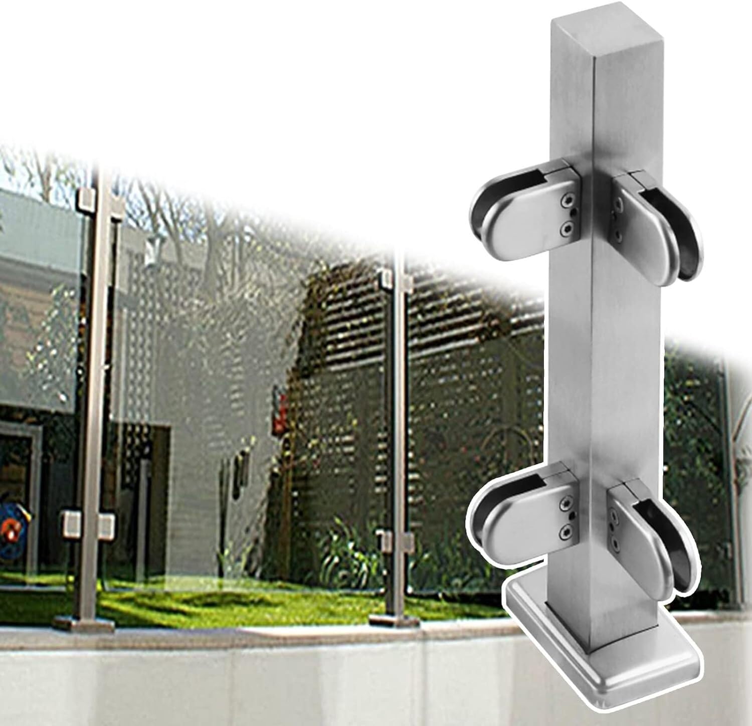 85 cm Eckgeländerpfosten für Balkone, Zaunstütze für Decks und Terrassen, stilvolles Balustraden-Set für mehr Sicherheit und Dekoration