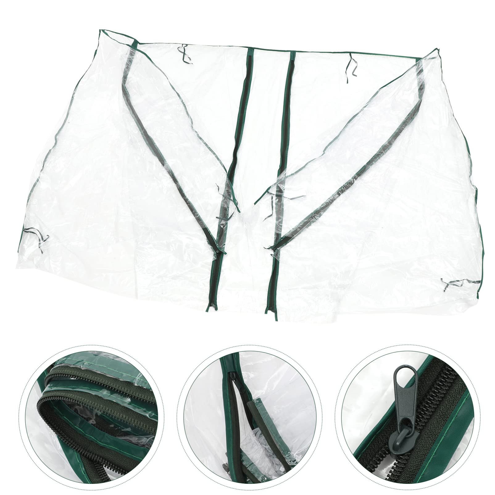 Copertura Sostitutiva per Mini Serra PVC con Cerniera Protezione per Piante Leggera e Portatile per Esterni Adatta per Cortile e Patio