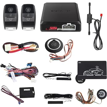 EasyGuard ec002-k2-ns Cool Style Remote Control PKE Car Alarm System with Proximity Sensor Lock Unlock Remote Control Engine 