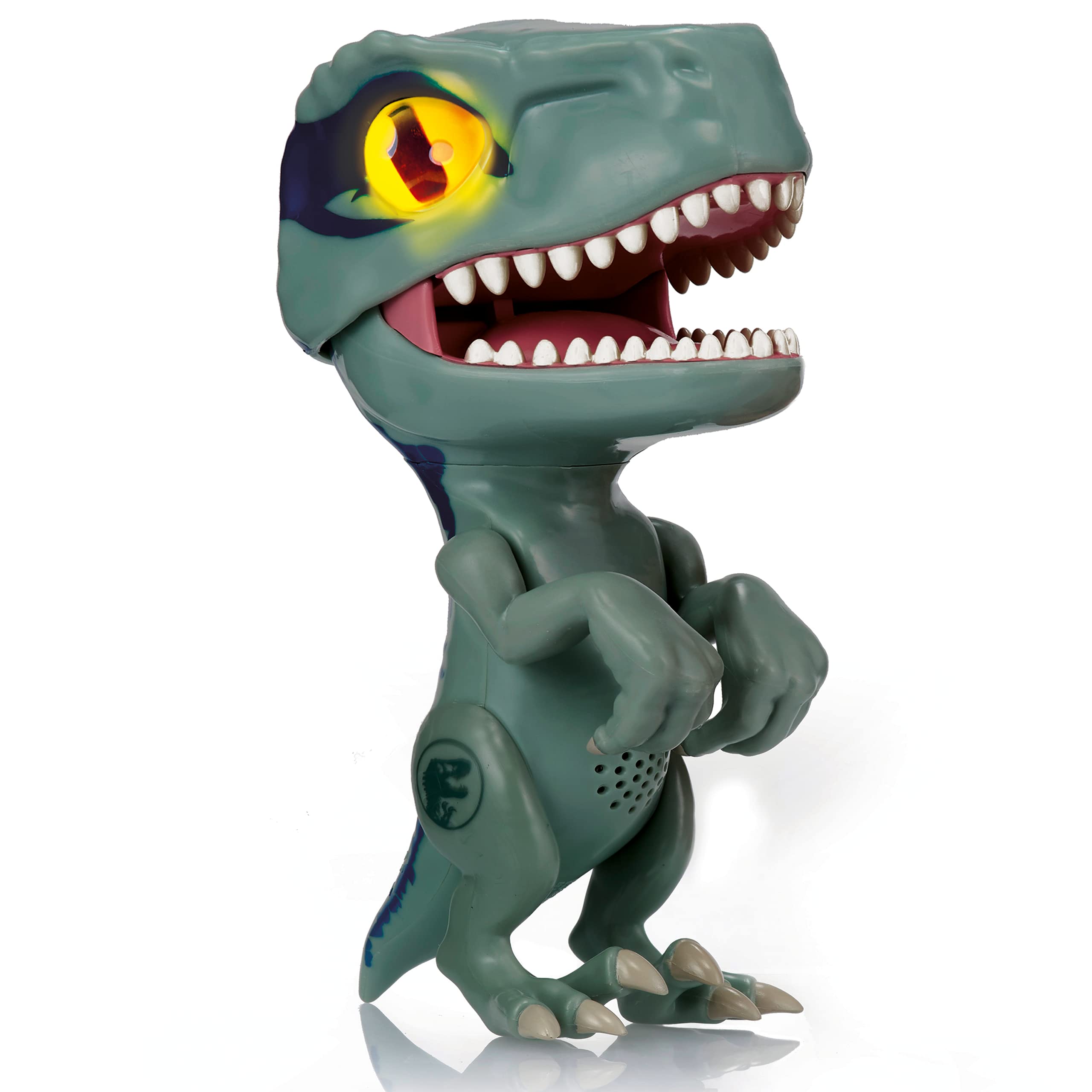 Wow Stuff Jurassic World Trigger Chomper Velociraptor Blue Roaring