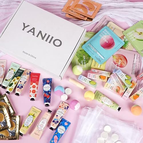 Miniatura 4 de Juego de 108 piezas de suministros para fiestas de spa para niñas, máscaras faciales, cremas para manos, parches para los ojos, bombas de baño,