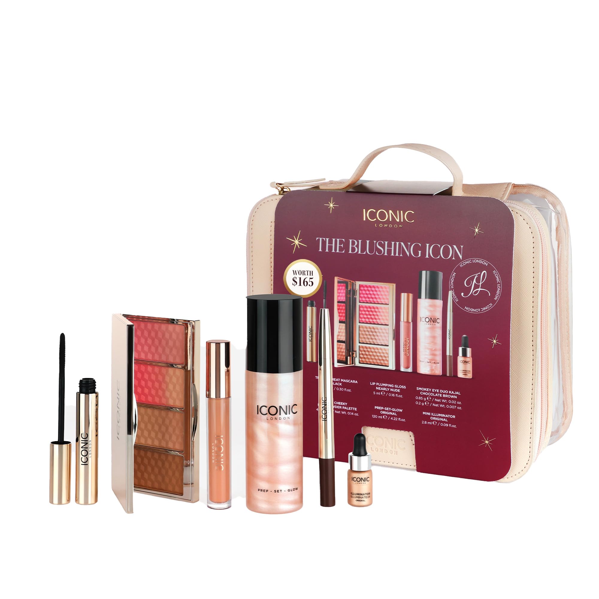 ICONIC LONDON Luxury Makeup Set for Glowy Radiant Skin and Highlighted Finish Perfect for Gifting Long-Lasting Cruelty-Free Vegan