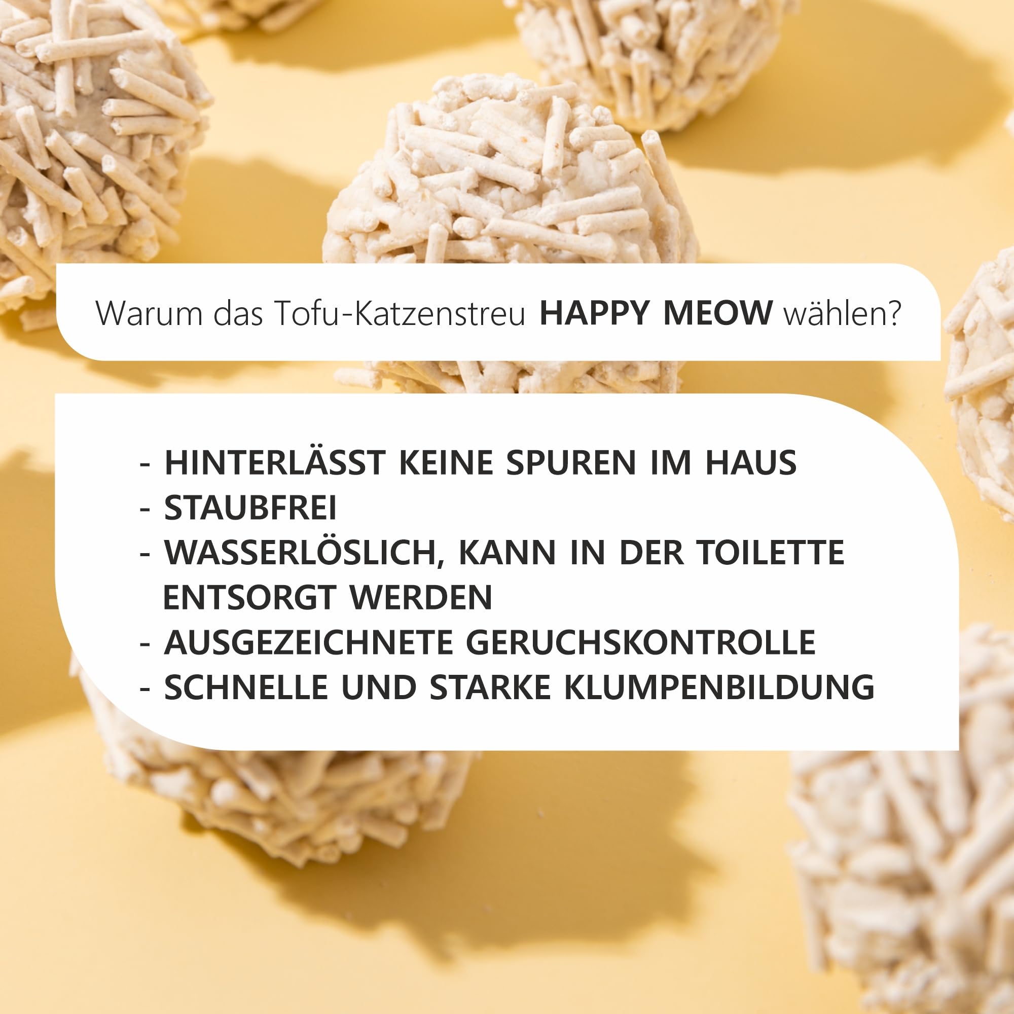 Tofu-Katzenstreu für Katzen (18L/7,5Kg) - Natürlich und biologisch abbaubar - Sofort klumpend, staubarm, langanhaltende Geruchskontrolle, ultra absorbierend, im Klo entklärbar (Vanille)
