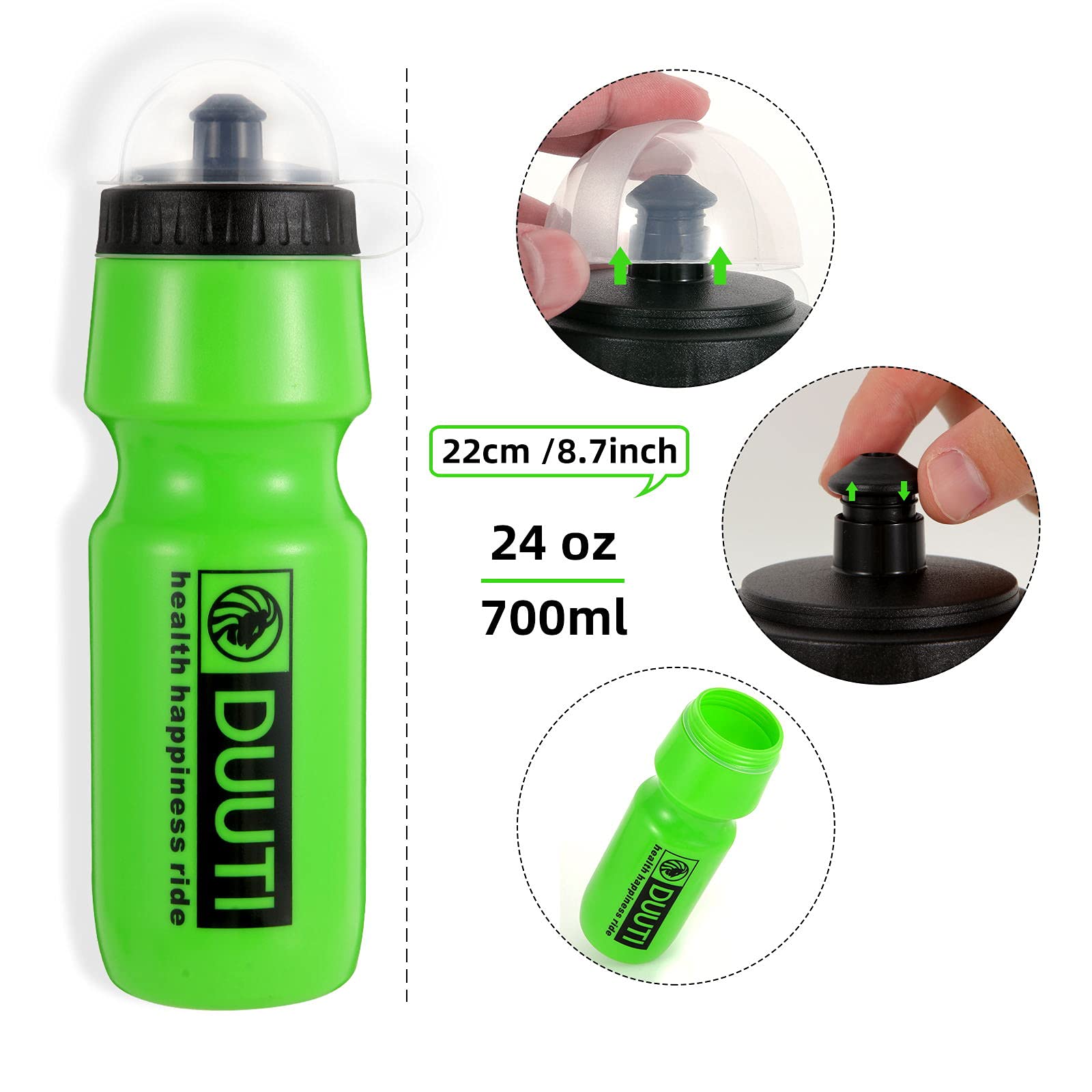 Portabottiglia Manubrio Bici Portabottiglia Per Bici Da Manubrio - Gabbia Per Borraccia Da 30oz, Nera, In Plastica, Isolante Portaborraccia Mtb - Foto 3