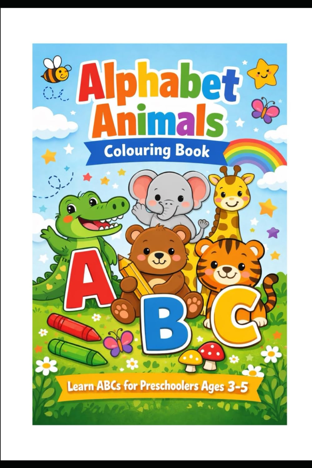 Alphabet Animals Colouring Book